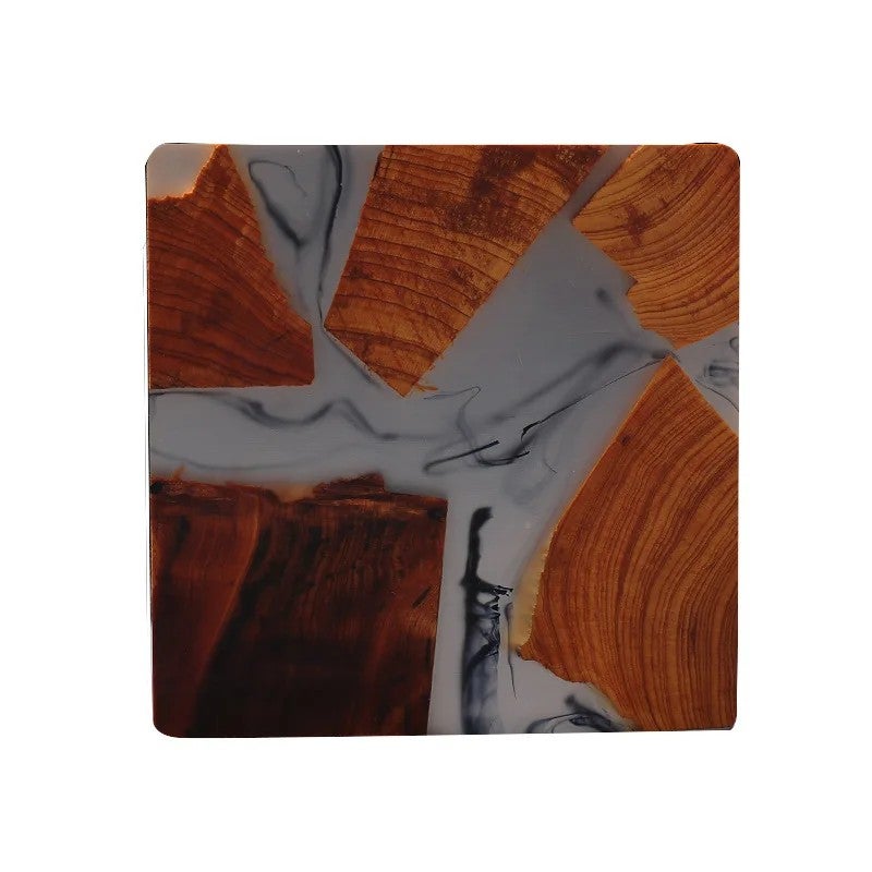 Y&D Resin Art Coasters – Handmade Bar Coasters Set of 4, Waterproof & Heat Resistant Drink Coasters for Home, Kitchen, and Party Decor - Image 4