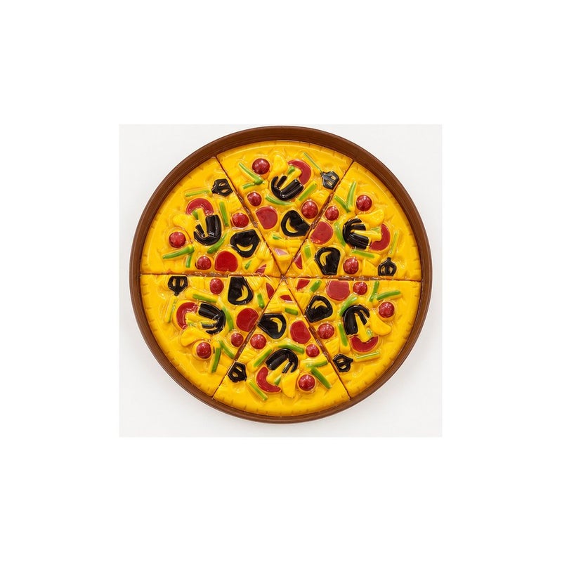 Pizza Toy Playset for Kids, Pretend Play Food Cutting Set with Pizza Cart and Accessories | Little Professionals - Image 1