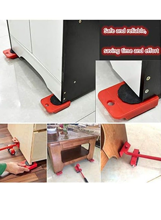 Arabest Furniture Lift Mover Tool Set,Furniture Lifter Tool with Lifting Lever & 4 Wheels,Heavy Furniture Moving Sliders Appliance Rollers Heavy Duty Mover Dolly Sliders Tool Furniture Lifter  - Image 3
