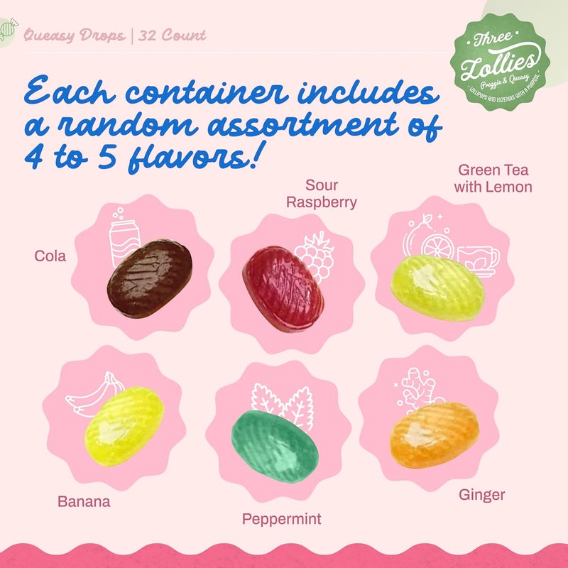 Three Lollies ثلاثة لوليز SF24262 قطرات تخفيف الغثيان متنوعة 21 قطعة - Image 5