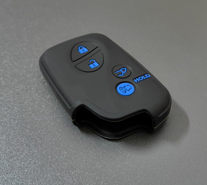 REPROTECTING Silicone Rubber Key Fob Cover Compatible with 2005-2017 Lexus CT200h ES350 GS300 GS350 GS430 GS450h GS460 is F IS250 IS350 LS460 LS600h LX570 RX350 (Black Black) - Image 4