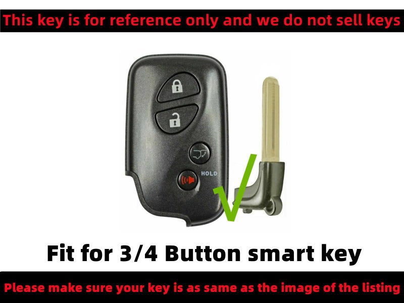 REPROTECTING Silicone Rubber Key Fob Cover Compatible with 2005-2017 Lexus CT200h ES350 GS300 GS350 GS430 GS450h GS460 is F IS250 IS350 LS460 LS600h LX570 RX350 (Black Black) - Image 3