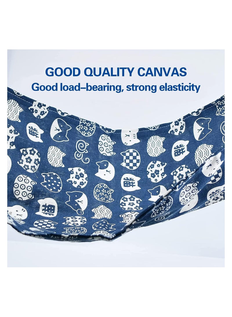 Canvas Cat Hammock, Hanging Cat Hammock, Pet Cage Hammock, Soft And Breathable, Recommended For Pets Under 6kg, Suitable For Cats, Dogs, Rabbits, Hamsters, Etc. 53x35CM - Image 2