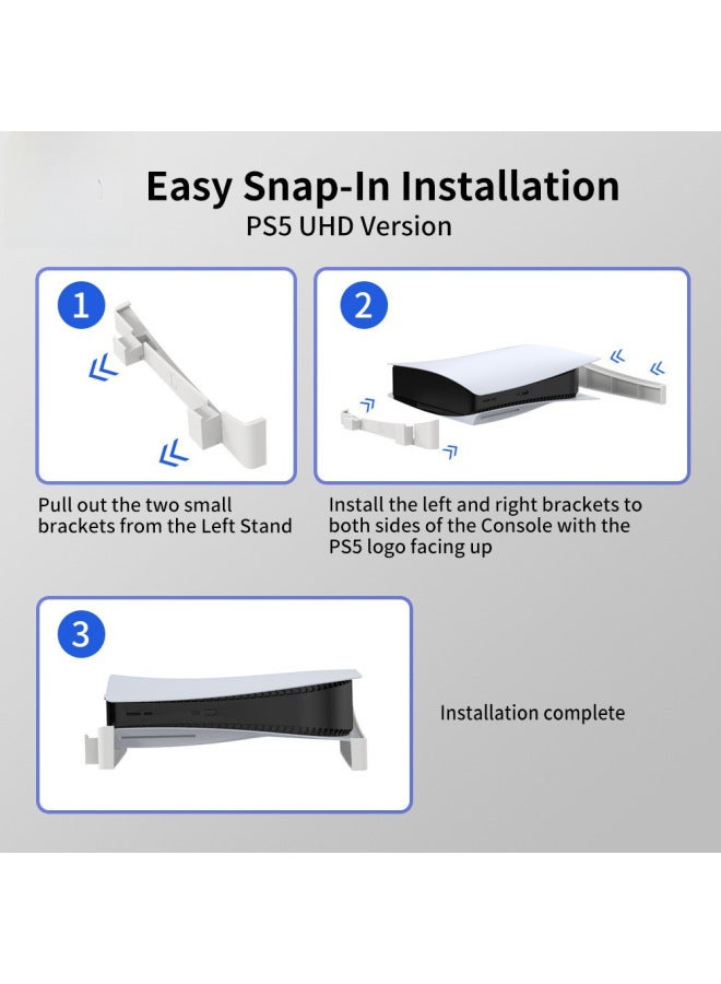 JYS Ps5 Host Horizontal Storage Rack Ps5 Optical Drive Version Flat Stand Ps5 Digital Version Portable Stand -p5143 - Image 2