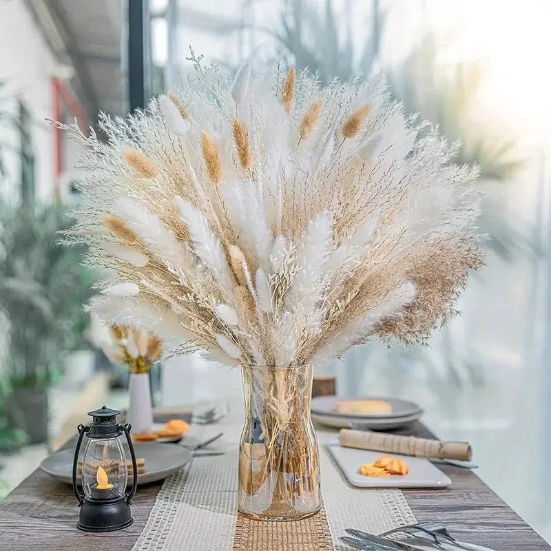 Bluejw Best-Selling Small Reed Dried Flowers Wedding Bouquet – Scandinavian Style Dried Plants Arrangement for Home Decor & Bridal Bouquets - Image 2