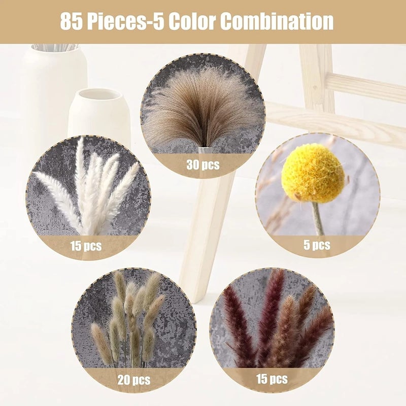 Bluejw Best-Selling Small Reed Dried Flowers Wedding Bouquet – Scandinavian Style Dried Plants Arrangement for Home Decor & Bridal Bouquets - Image 5
