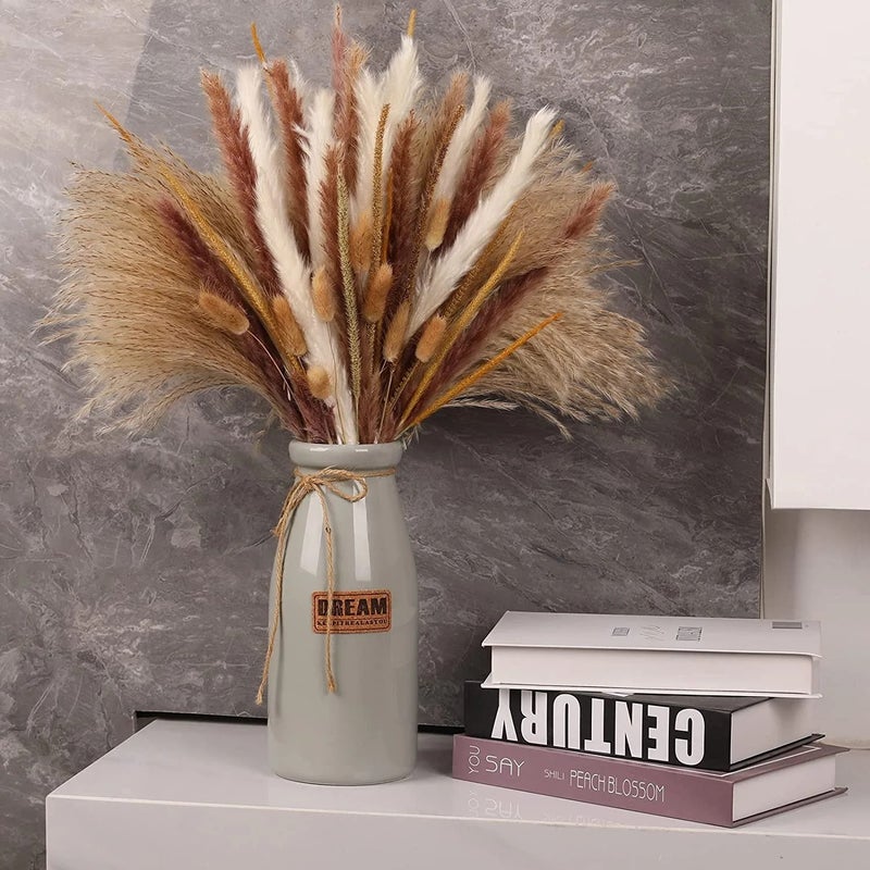 Bluejw Best-Selling Small Reed Dried Flowers Wedding Bouquet – Scandinavian Style Dried Plants Arrangement for Home Decor & Bridal Bouquets - Image 3