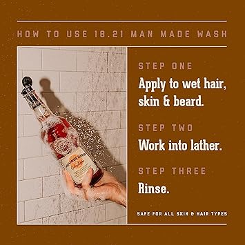 18.21 Man Made 1821 غسول مصنوع للرجال عطر العود النبيل 32 أونصة - Image 4