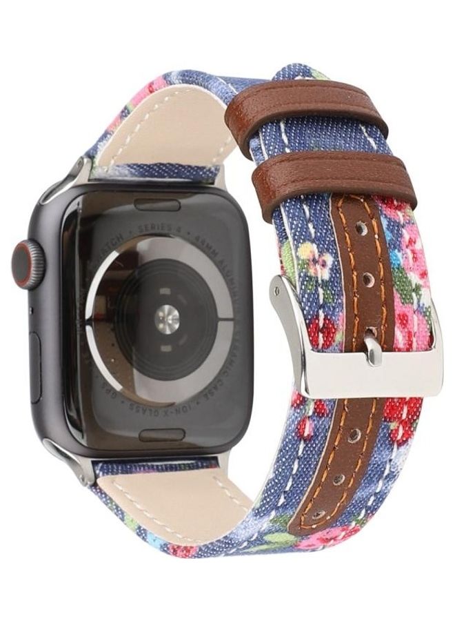 NIBEMINENT Replacement Watchband For Apple Watch Dark Blue - Image 4