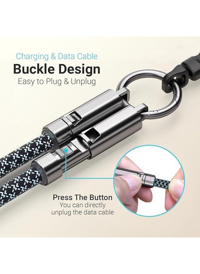 Lanyard – Cell Phone Strap with 240W USB C Charging & Data Cable – Durable Travel Essentials for iPhone 17/16/15 - Image 4