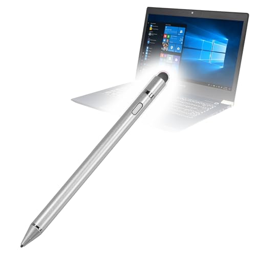BoxWave Stylus Pen Compatible with Dynabook Portege X30 - AccuPoint Active Stylus, Electronic Stylus with Ultra Fine Tip - Metallic Silver - Image 1