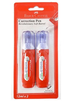 FABER-CASTELL Faber-Castell Correction Pen Metal Tip 12ml 2Pcs, Metal tip for precise correction  - Image 2