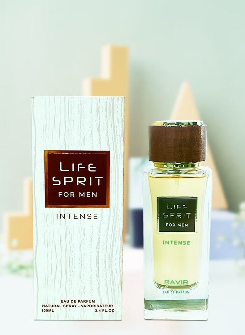 RAVIR Life Spirit Intense for Men Eau De Parfum - 100ml | Long-Lasting Woody Aromatic Masculine Fragrance - Image 4