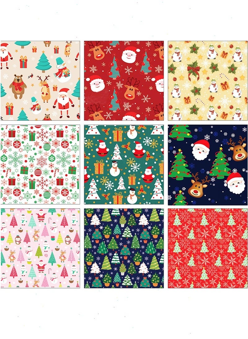 10 Sheets Christmas Wrapping Paper for Kids Boys Girls Man Women Gift's, Holiday Gift Wrap Paper with 63Pcs Gift Tag Stickers and 2 Rolls of Gift Ribbons Christmas Decorations - Image 4