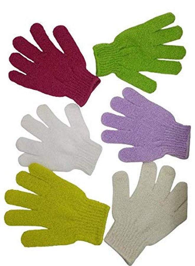BRUSHMAN Exfoliating Dual Texture Bath Gloves for Shower, Spa, Massage and Body Scrubs, Dead Skin Cell Remover, Heavy Glove (1 Pair) (Red) - Image 2