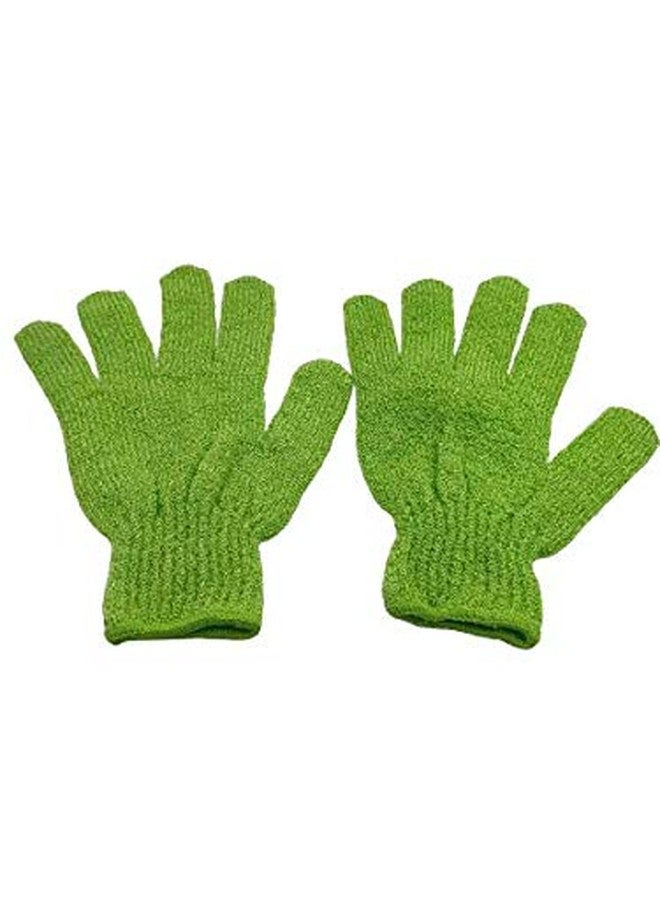 BRUSHMAN Exfoliating Dual Texture Bath Gloves for Shower, Spa, Massage and Body Scrubs, Dead Skin Cell Remover, Heavy Glove (1 Pair) (Red) - Image 4