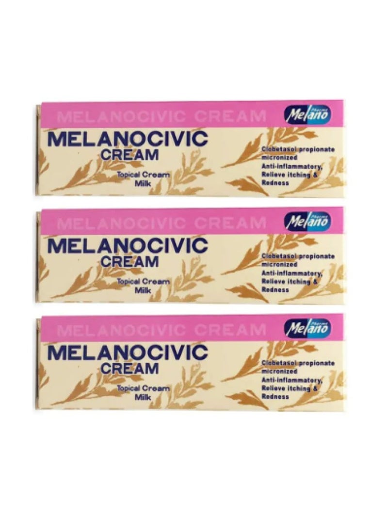 MELANO Civic Cream Milk For Skin Lightening 30G 3PCS