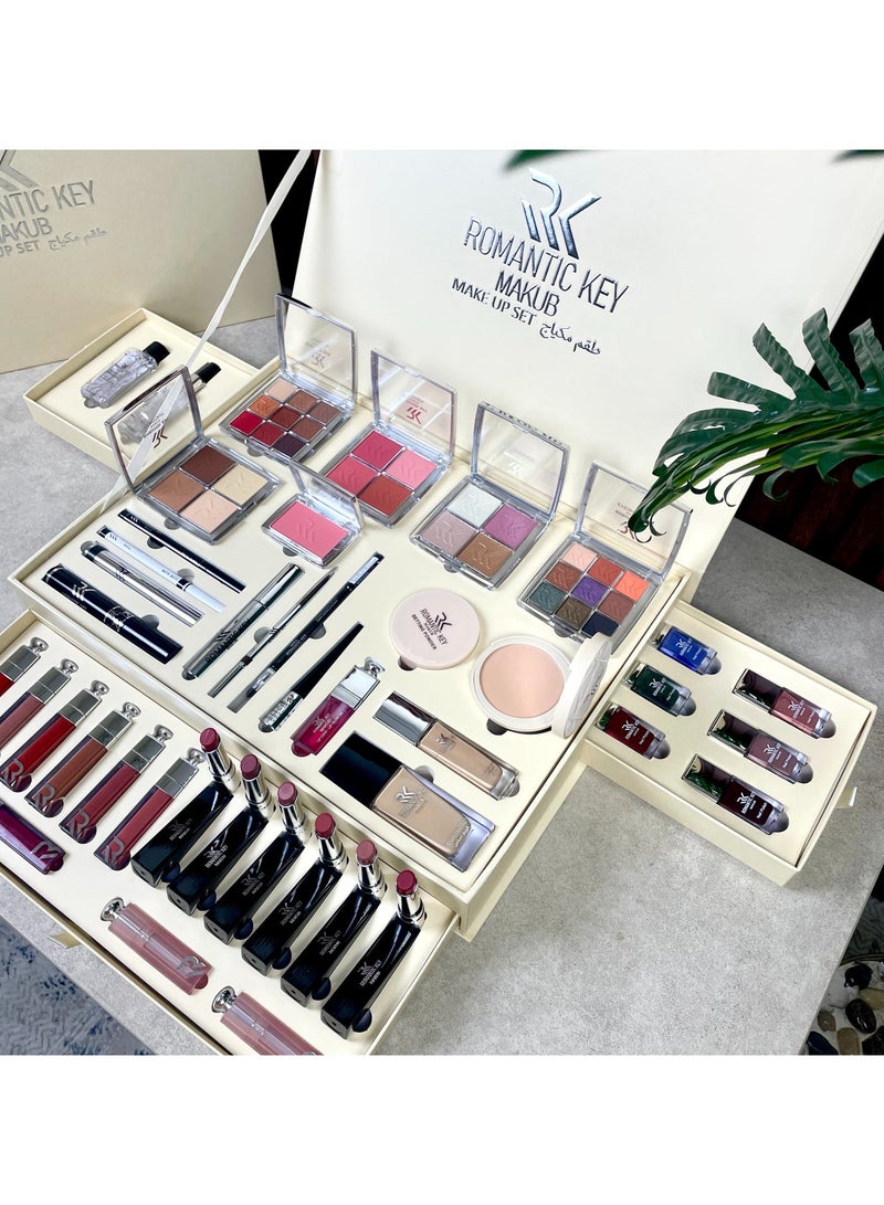رومنتك كي طقم مكياج متكامل متعددالالوان سهل الاستخدام - Image 4