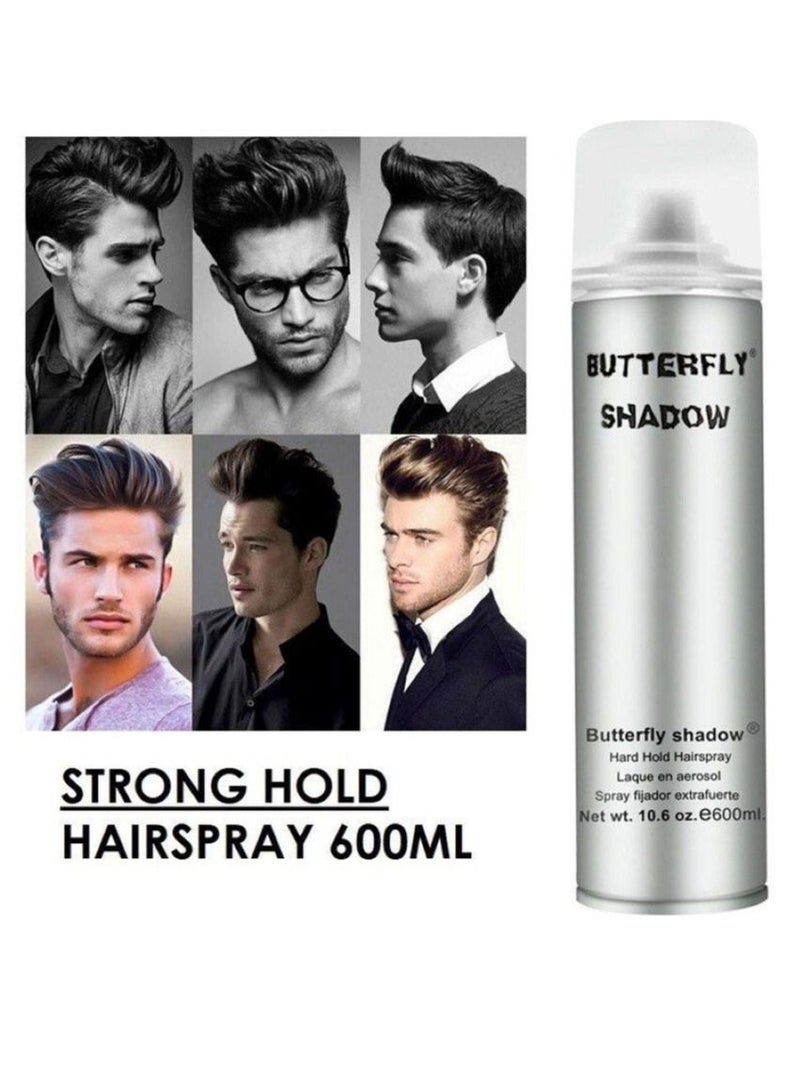 BUTTERFLY Hair spray Butterfly Shadow 600 ML Strong hold spray for styling - Image 1