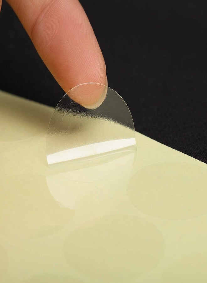 iberry's 1 inch Diameter Transparent Stickers|Transparent Stickers to Seal Boxes and Envelopes|Stickers for Order Packing- Set of 280 Stickers - Image 2