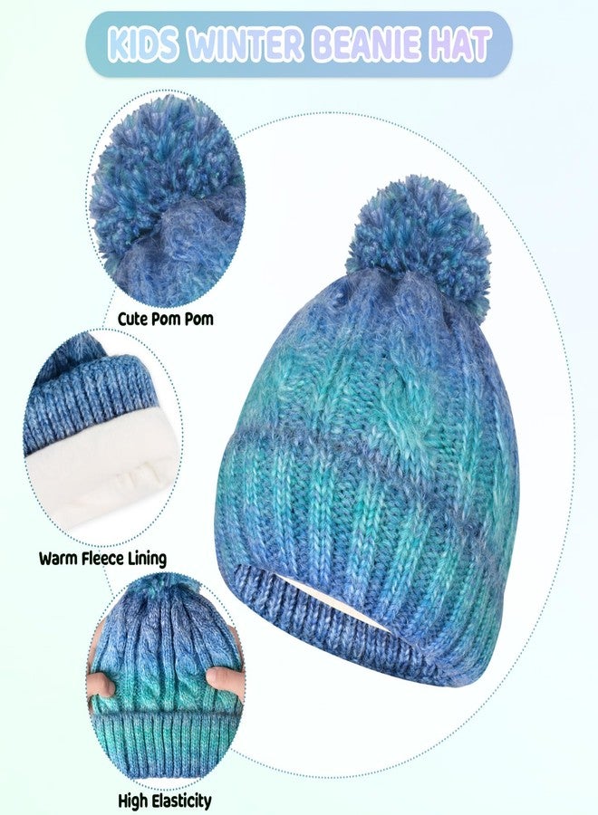 LeeLoon Kids Winter Hat Scarf Gloves Set, Kids Beanie Hat Neck Scarf Mittens with Thick Warm Fleece for Boy Girl 3-10 Years Old - Image 2