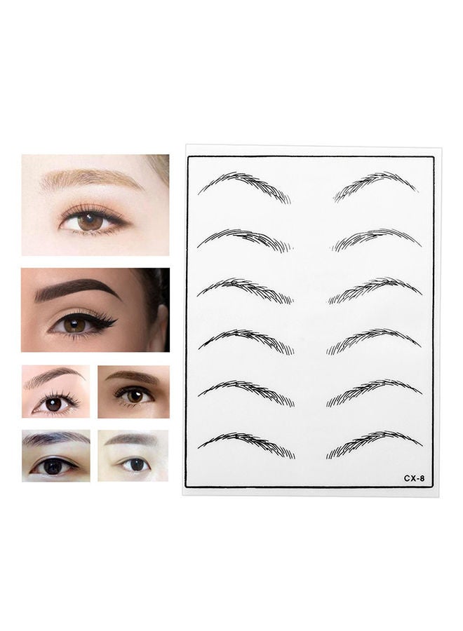 NIBEMINENT Eyebrow Lip Practice Skin Tattoo Black - Image 2