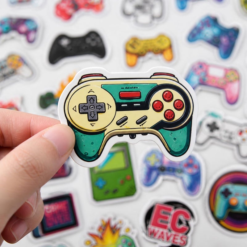 QTL Waterproof Video Game Vinyl Stickers Pack for Laptop Scrapbooking (100 Pcs Game Style) - Image 4