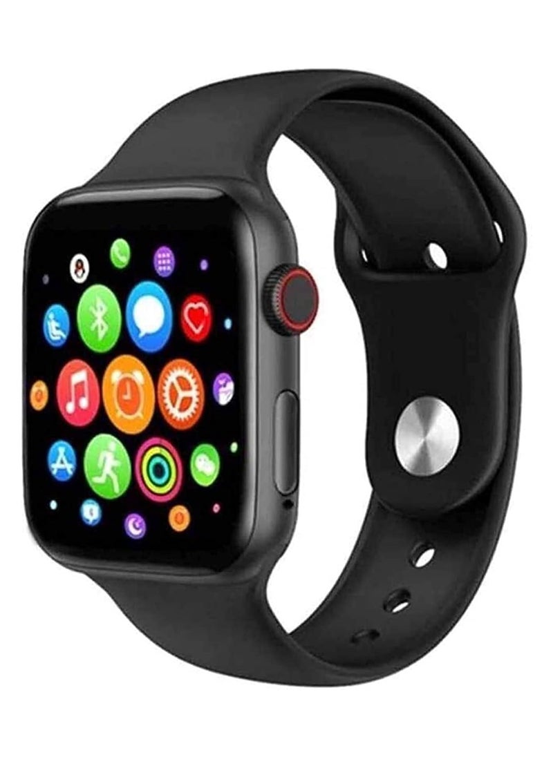 BJollys - T500 Smart Watch Bluetooth Call And Waterproof Fitness Tracker ECG Heart Rate Monitor Smartwatch for Android and iOS Mobile Phone (Black) - Image 1