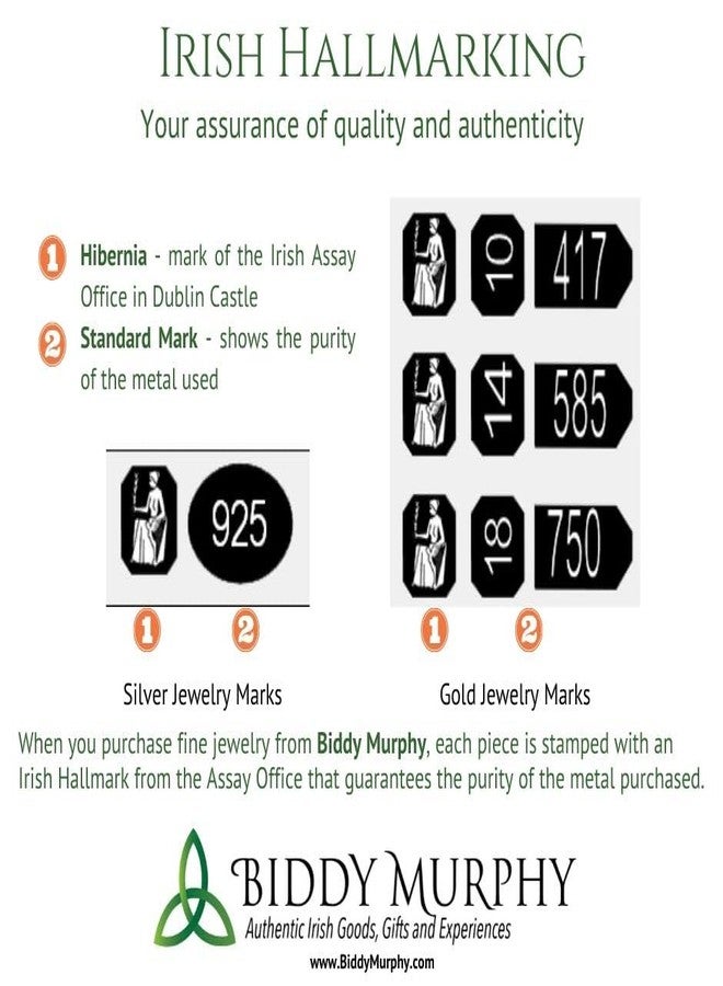 Biddy Murphy, Irish Shamrock Gold Earrings for Women, 10k Gold-Pated Studs, Lucky Celtic Jewelry, Small, Made in Ireland by Artisan Jewelers - Image 5