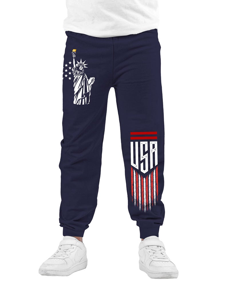 KYDA KIDS® 100% Cotton Track Pants for Boys | Premium Printed Soft Single Jersey Fabric | Elastic Waist Loose Fit Summer Full Length with Rib Hem (Pack of 4) - Image 2