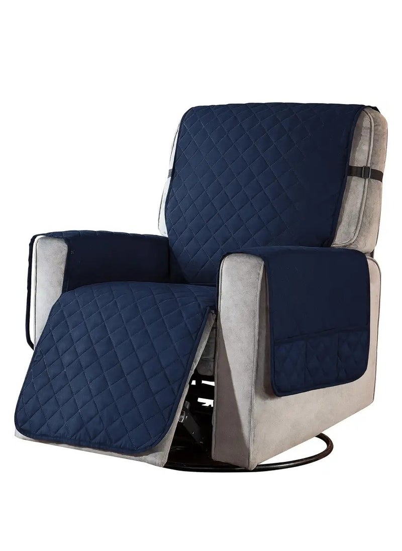 Gonice 1PCS Non-Slip Recliner Chair Cover Sofa Slipcover, Pet Cover For Small Recliner Chair With Elastic Straps, Washable Reclining Chair Cover Recliner Furniture Protector  - Image 1