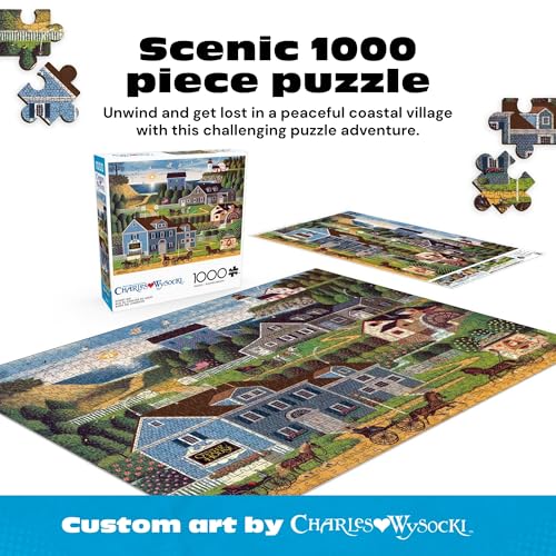 Buffalo Games Charles Wysocki Sunset Bay 1000 Piece Jigsaw Puzzle for Adults Classic Coastal Americana Artwork Made in USA - Image 5
