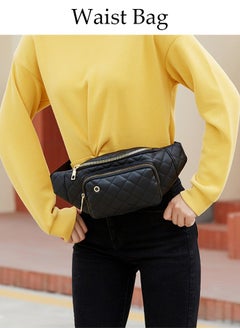 DUNISO Waist Bag for Men and Women Waterproof Multipurpose Chest Shoulder Bag with Buckle Everyday Carry Bag Sling Bag for Travel Work Sports Black Pack  - Image 4