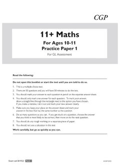 11+ GL Maths Practice Papers: Ages 10-11 - Pack 1 (with Parents' Guide & Online Edition)  - Image 3