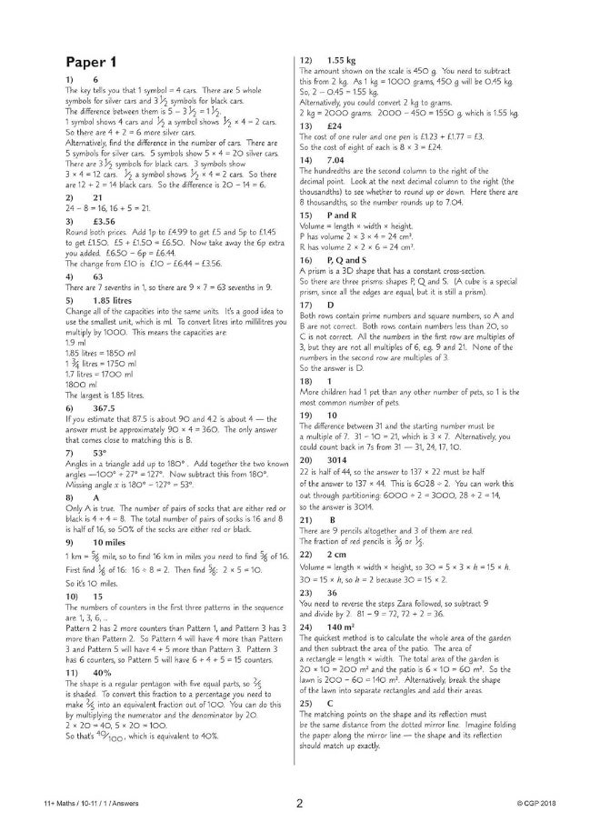11+ GL Maths Practice Papers: Ages 10-11 - Pack 1 (with Parents' Guide & Online Edition)
