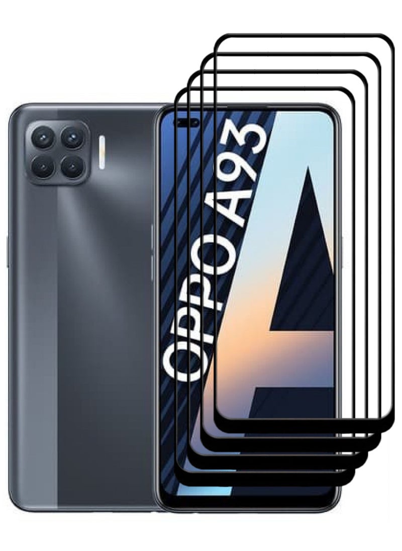 ACLIX 4 Pieces Antistatic ESD Dustproof Premium Quality High Definition Tempered Glass Screen Protector Designed For Oppo A93 - Image 1
