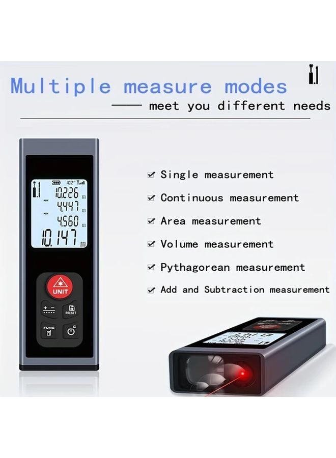 Professional Laser Rangefinder 80M 262FT with USB Charging and Angle Measurement - Image 3