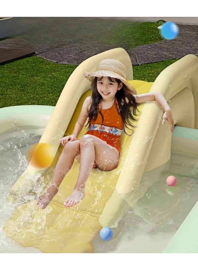 GGEROU Pool Slide Inflatable Swimming Water Slide, Summer Swimming Pool Supplies Universal Trampoline Ladder Backyard Slide - Image 4