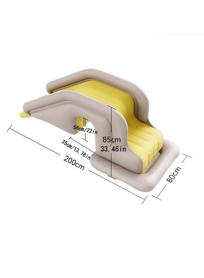 GGEROU Pool Slide Inflatable Swimming Water Slide, Summer Swimming Pool Supplies Universal Trampoline Ladder Backyard Slide - Image 2