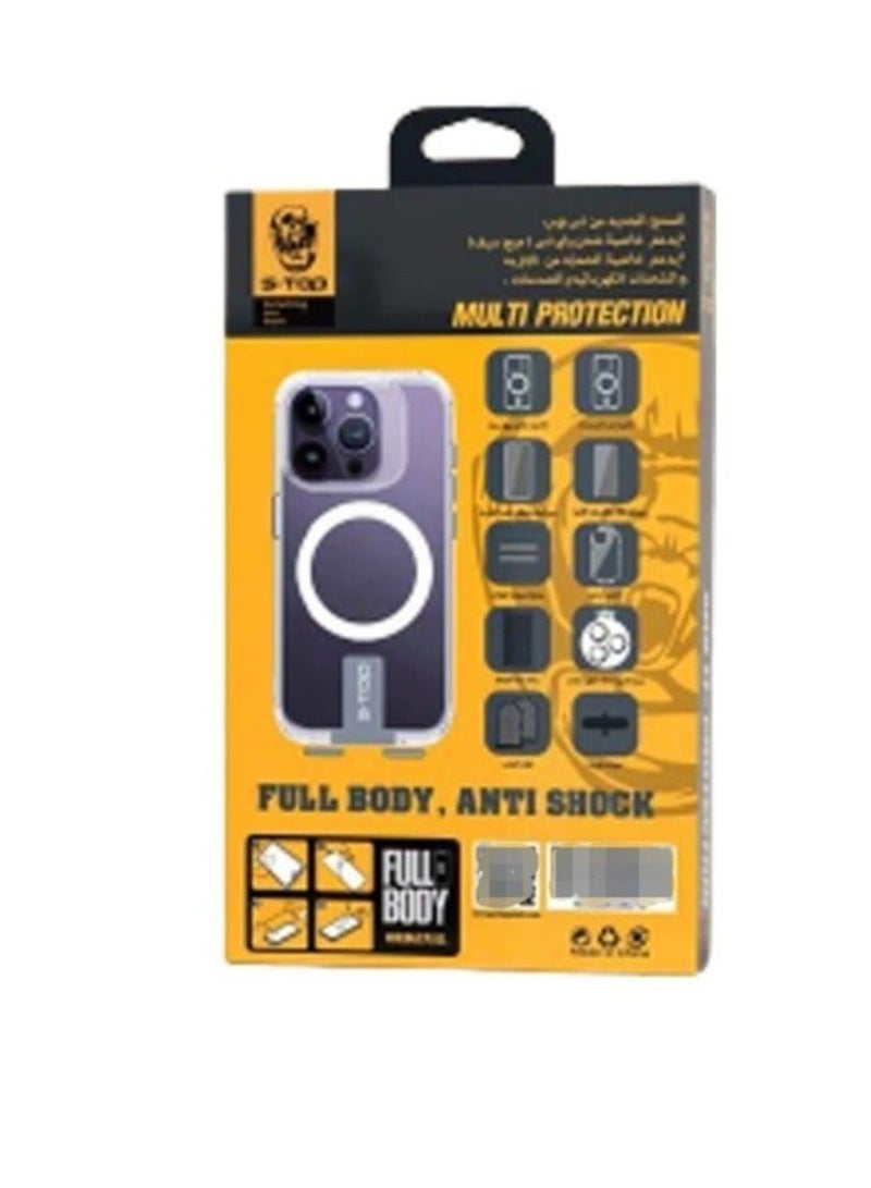 S-TOP ايفون 15 برو ماكس باقة الحماية المتكاملة 10 في 1 - Image 4