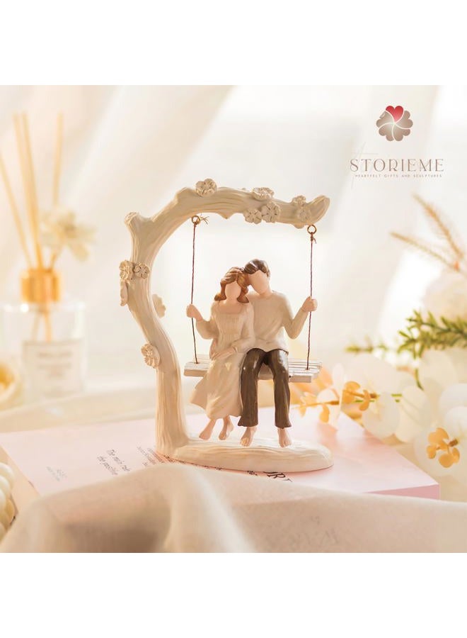 Storieme تمثال هدايا الأزواج في الذكرى السنوية - تمثال رومانسي في الحب للخطوبة والزفاف وعيد الحب وهدايا عيد الميلاد لها، صديقة، زوجة، والديك - Image 5