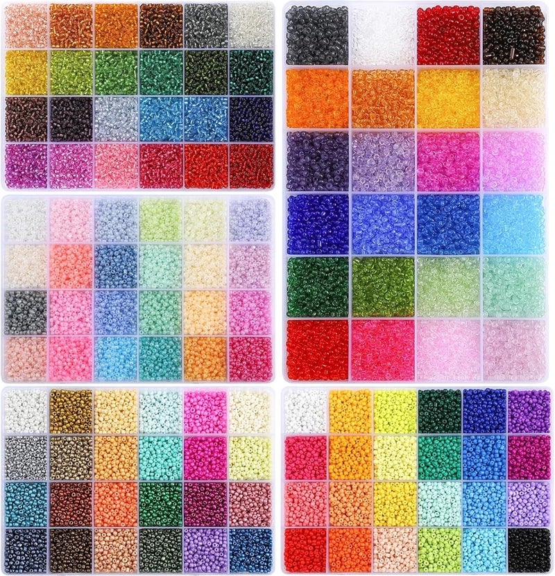 Seed Beads 1 Set 24 Grid Rice Bead Box 3.0mm Loose Handmade DIY Jewelry Bracelet Earring Accessories(Style1) - Image 3