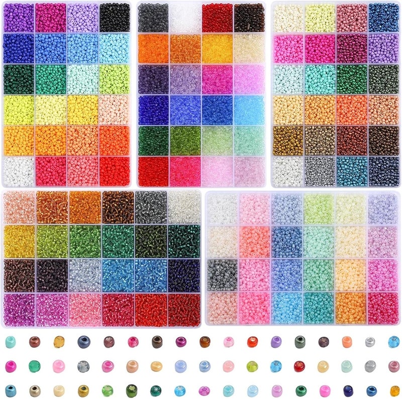 Seed Beads 1 Set 24 Grid Rice Bead Box 3.0mm Loose Handmade DIY Jewelry Bracelet Earring Accessories(Style1) - Image 2