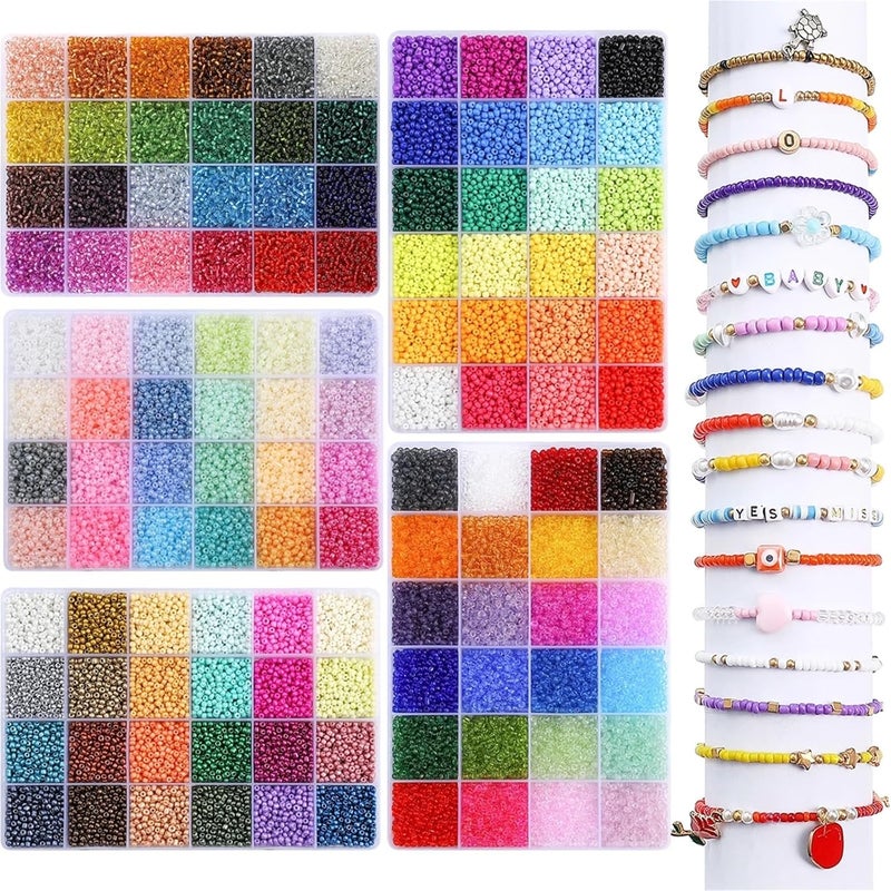 Seed Beads 1 Set 24 Grid Rice Bead Box 3.0mm Loose Handmade DIY Jewelry Bracelet Earring Accessories(Style1) - Image 4