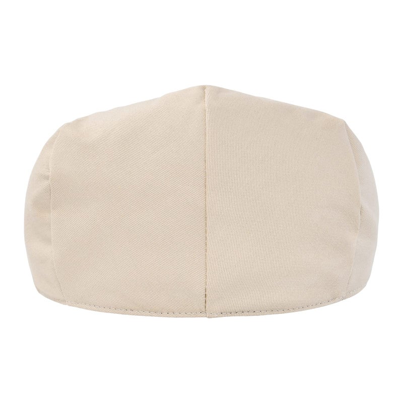 STARANCE Men's Cotton Ivy Gatsby Newsboy Hat Summer Driving Scally Cap Thin (Khaki, 7 1/2) - Image 4