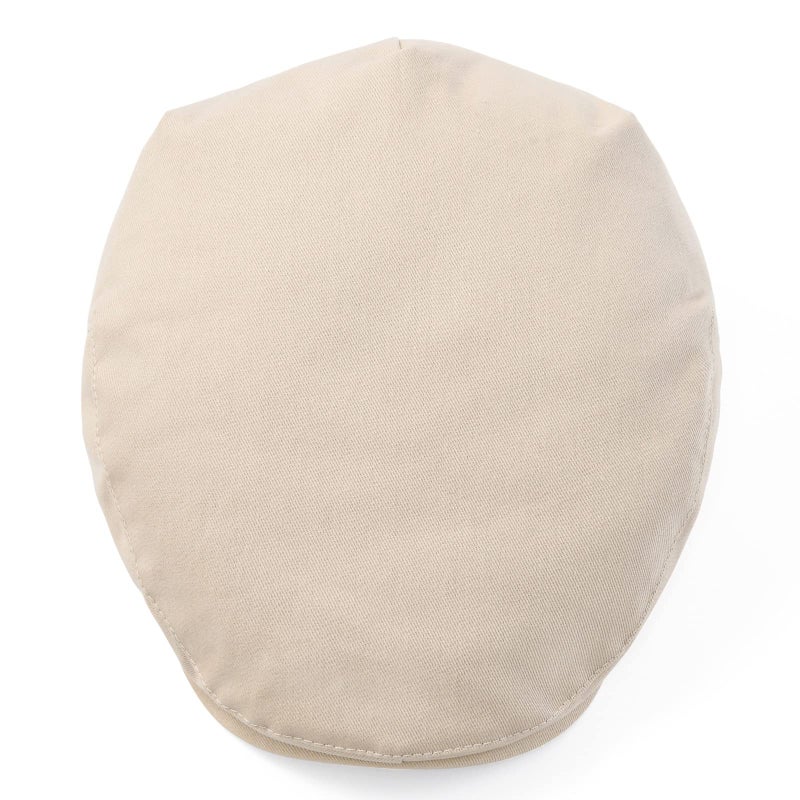 STARANCE Men's Cotton Ivy Gatsby Newsboy Hat Summer Driving Scally Cap Thin (Khaki, 7 1/2) - Image 5