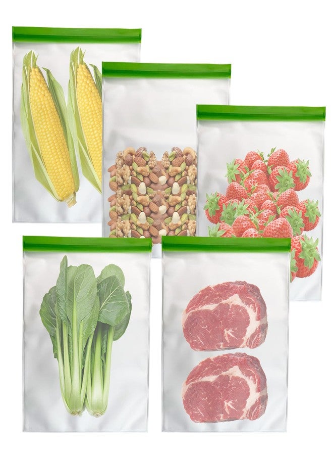 TAINESS Odor Proof Storage Bags Reusable Bear Bags for Food Backpacking No-Odor Zipper Barrier Bags Fit Home Organization, Food Storage,Freezer Safe (5p-8.5x10in) - Image 1