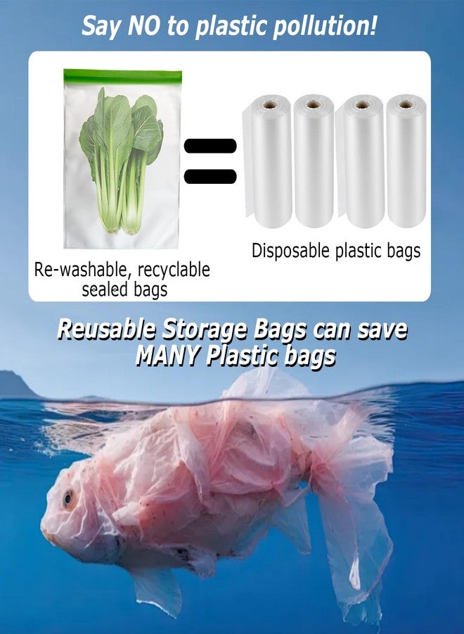 TAINESS Odor Proof Storage Bags Reusable Bear Bags for Food Backpacking No-Odor Zipper Barrier Bags Fit Home Organization, Food Storage,Freezer Safe (5p-8.5x10in) - Image 2