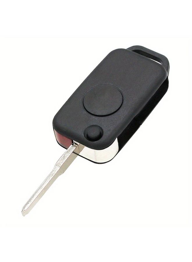 For Mercedes Benz 1 Button Flip Key Fob Replacement Remote Shell HU64 - Image 1