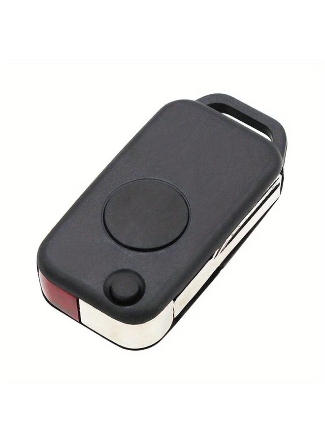For Mercedes Benz 1 Button Flip Key Fob Replacement Remote Shell HU64 - Image 3